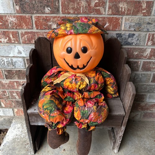 Pumpkin scarecrow handmade - pumpkin,