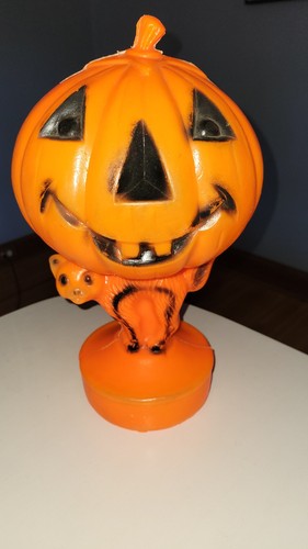 Vintage pumpkin blow mold jack - vintage,