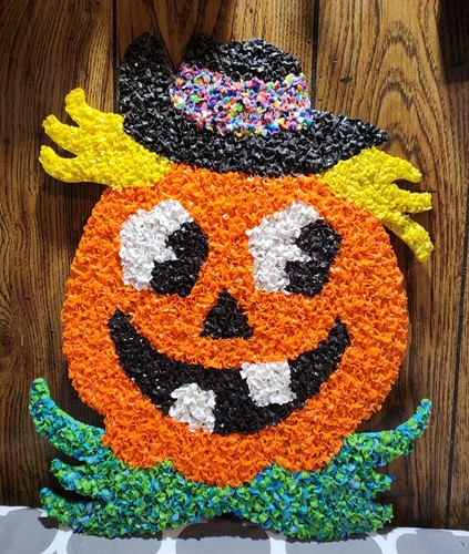 Vtg halloween decor melted - decor,